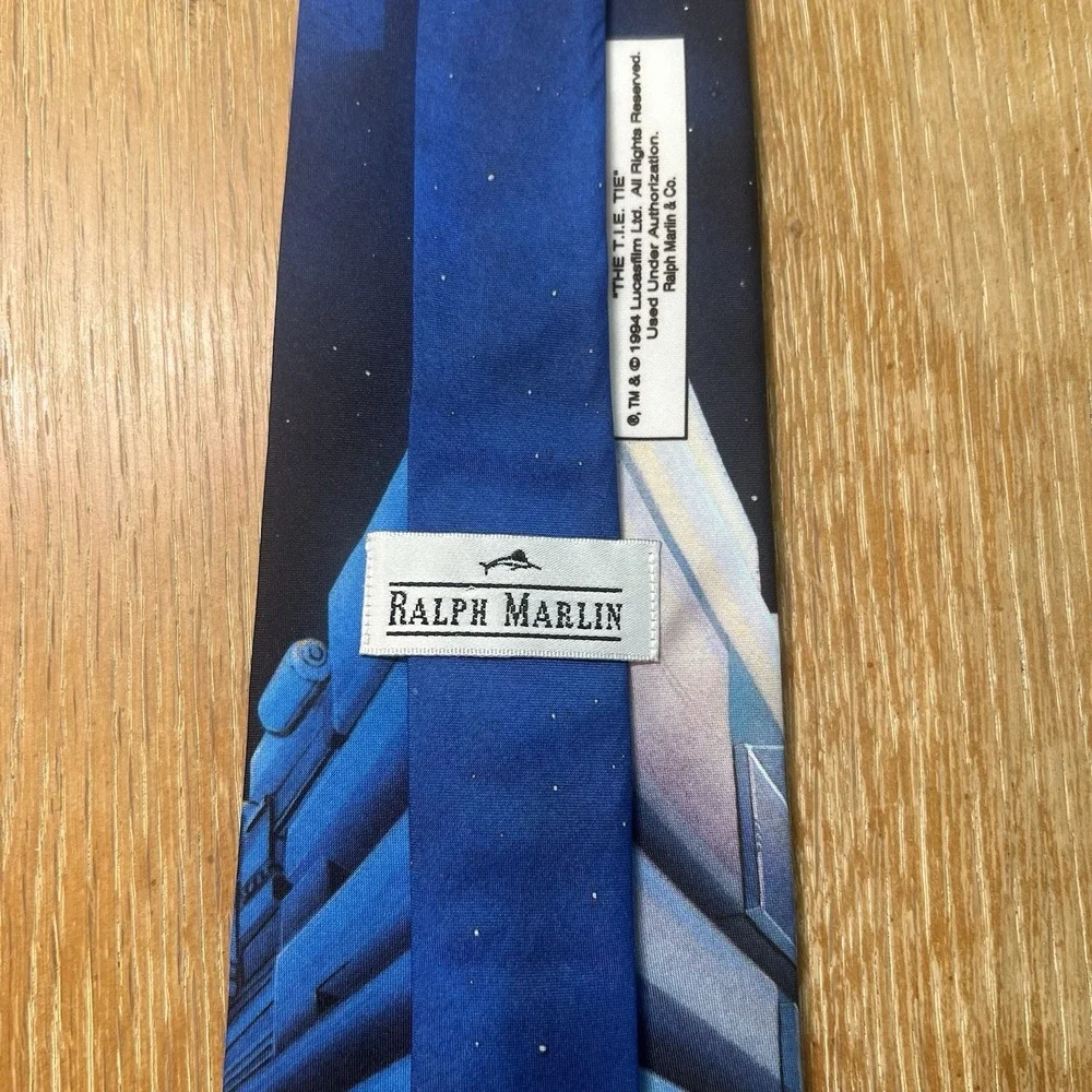 Star Wars Poster Men's Necktie by Ralph Marlin TIE Fighter This Is The RARE ONE!